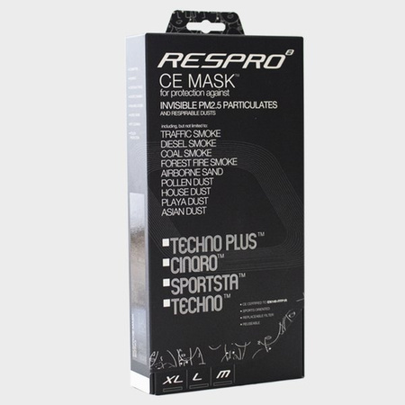 Maska Antysmogowa Respro CE Cinqro Black