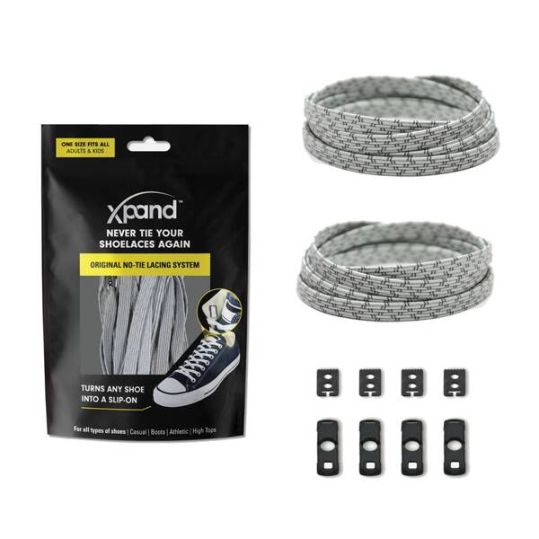 Elastyczne sznurówki Xpand No-Tie Steel Reflective